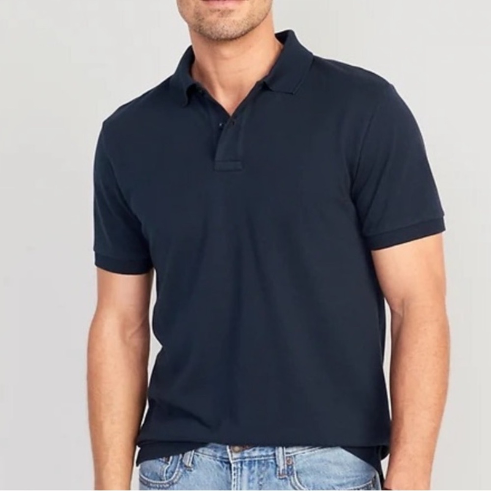 Old Navy Built-In Flex Polo Shirt Men’s XL Navy Classic Short Sleeve Cotton